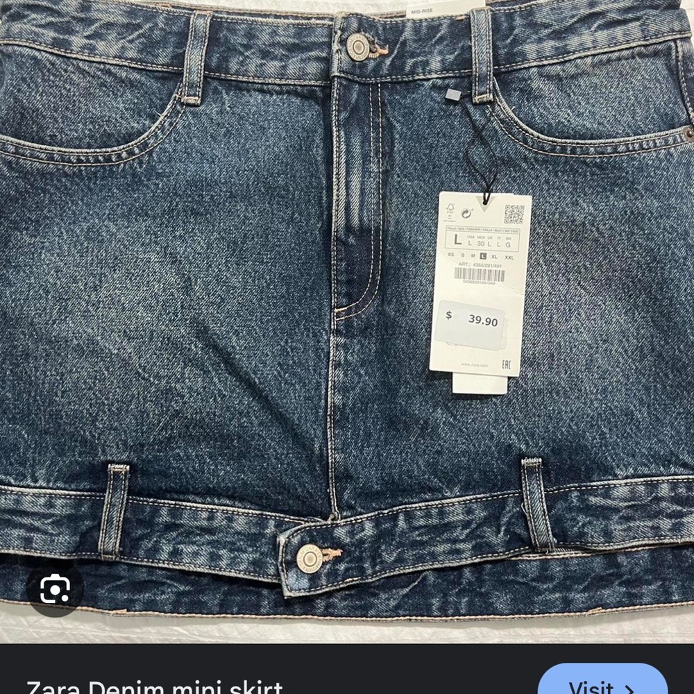 ZARA DEMIN SKIRT